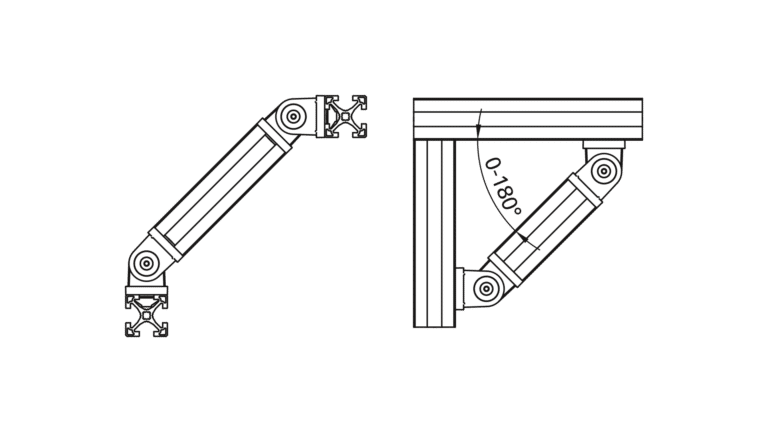 Articulación de 40 mm aplicación