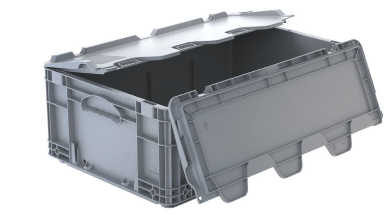 Contenitore con coperchio a coccodrillo 600x400