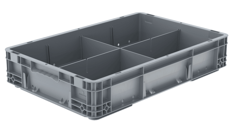 Quarters with longitudinal and transverse divider