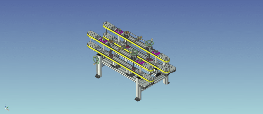 CAD model of Timing Belt Conveyor