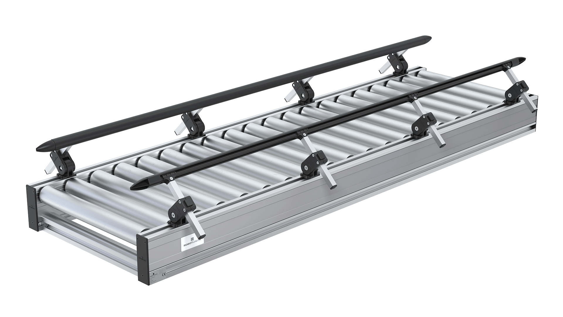 PATIKIL Transportador Rodillo 1" Diámetro 12" Longitud, 2 Paquete Inoxidable Acero Gravedad Transmisión Reemplazo Pieza Galvanizado Extremo, Plata
